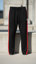 Matte Joggers With Bold Stripe